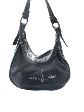 Vintage y2k Baby Phat Black Logo Shoulder Bag